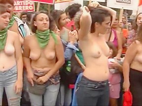 Video of topless girls