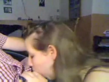 Cute  immature Girlfriend strokes her boyfriends weenie blowing his load in her face gap