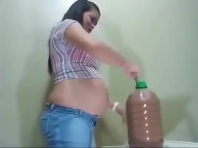 Belly Bloating Girl Water